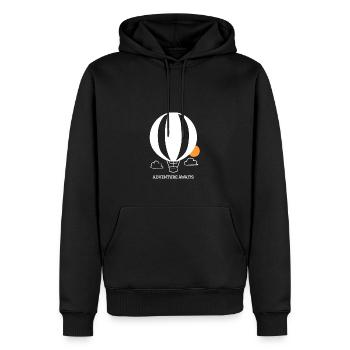 Vol en montgolfière Sky I Gift - Sweat à capuche Premium bio Homme - noir - Devant - Nico (187cm)