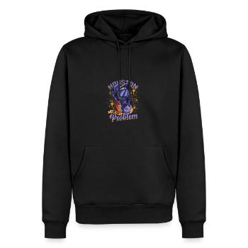 Houston I Am The Problem - Space - Men’s Premium Organic Hoodie - black - Front - Nico (187cm)
