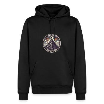 Erklimme jeden Berg - Männer Premium Bio Hoodie - Schwarz - Vorne - Nico (187cm)