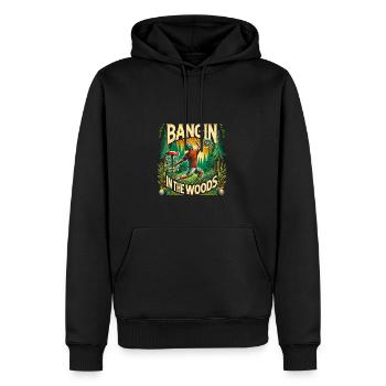 Bangin In The Woods - Männer Premium Bio Hoodie - Schwarz - Vorne - Nico (187cm)