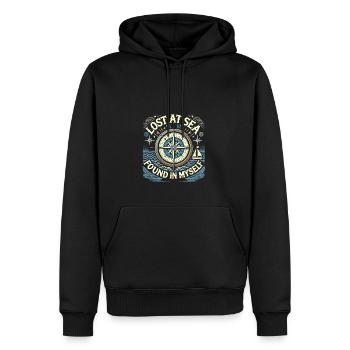 Verloren auf See Gefunden in mir selbst - Männer Premium Bio Hoodie - Schwarz - Vorne - Nico (187cm)