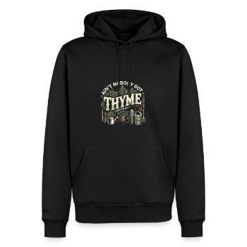 Niemand hat Thymian für so etwas - Männer Premium Bio Hoodie - Schwarz - Vorne - Nico (187cm)