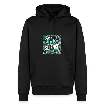 Vergiss Rosa Meine Lieblingsfarbe ist die - Männer Premium Bio Hoodie - Schwarz - Vorne - Nico (187cm)
