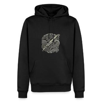Du spielst den Blues nicht, du fühlst ihn - Männer Premium Bio Hoodie - Schwarz - Vorne - Nico (187cm)