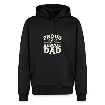 Stolzer Rettungs-Papa - Männer Premium Bio Hoodie - Schwarz - Vorne - Nico (187cm)
