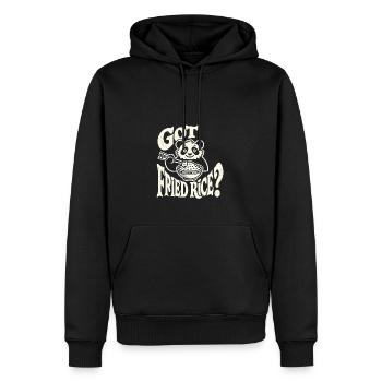 Haben Sie gebratenen Reis? - Männer Premium Bio Hoodie - Schwarz - Vorne - Nico (187cm)