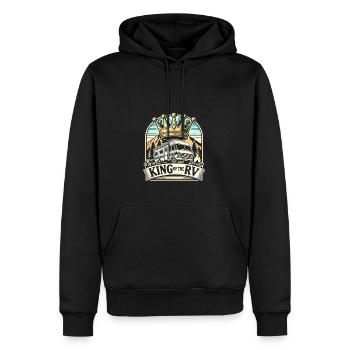 König des Wohnmobils - Männer Premium Bio Hoodie - Schwarz - Vorne - Nico (187cm)