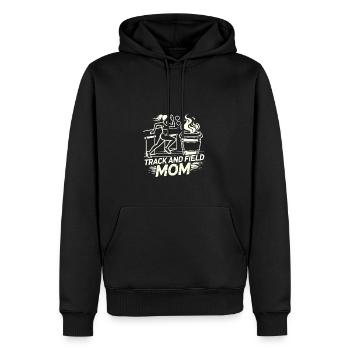 Leichtathletik-Mama - Männer Premium Bio Hoodie - Schwarz - Vorne - Nico (187cm)