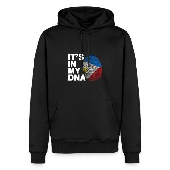 Philippinen DNA Design für stolze Pinoys - Männer Premium Bio Hoodie - Schwarz - Vorne - Nico (187cm)