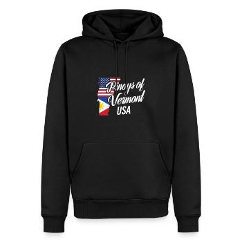 Les Philippins du Vermont conçoivent pour Proud Fil-Ams - Sweat à capuche Premium bio Homme - noir - Devant - Nico (187cm)