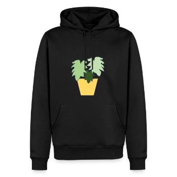 unperfekte Pflanze - Männer Premium Bio Hoodie - Schwarz - Vorne - Nico (187cm)