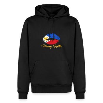 Girls Design für stolze Pinays - Männer Premium Bio Hoodie - Schwarz - Vorne - Nico (187cm)