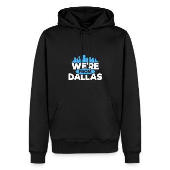 Nous sommes Dallas Design pour les fiers Dallasite - Sweat à capuche Premium bio Homme - noir - Devant - Nico (187cm)