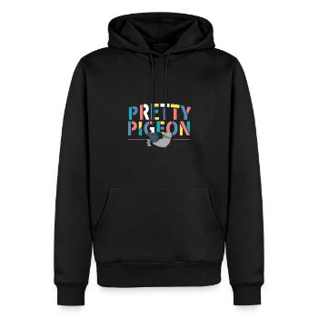 Hübsche Taube Buntes Design für Taubenliebhaber - Männer Premium Bio Hoodie - Schwarz - Vorne - Nico (187cm)