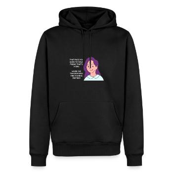 Design de cours de danse pour les jeunes fiers Pinoys - Sweat à capuche Premium bio Homme - noir - Devant - Nico (187cm)
