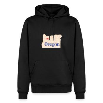 Hauptstadt Oregon Design für stolze Oregonianer - Männer Premium Bio Hoodie - Schwarz - Vorne - Nico (187cm)