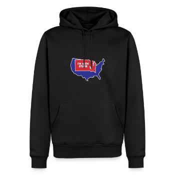 South Dakota Design für patriotische South Dakotan - Männer Premium Bio Hoodie - Schwarz - Vorne - Nico (187cm)