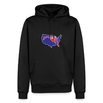 Maryland State Design für patriotische Marylander - Männer Premium Bio Hoodie - Schwarz - Vorne - Nico (187cm)