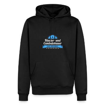 Klavierbauer Design für stolze Handwerker - Männer Premium Bio Hoodie - Schwarz - Vorne - Nico (187cm)
