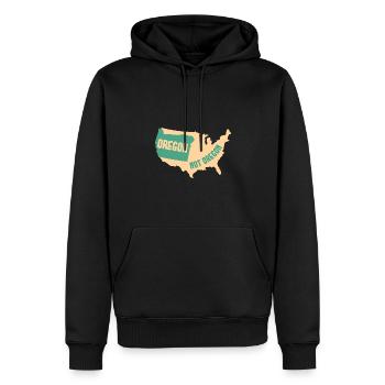 Oregon Nicht Oregon Design für stolze Oregonianer - Männer Premium Bio Hoodie - Schwarz - Vorne - Nico (187cm)