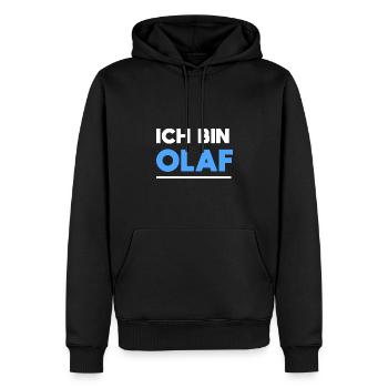 Olaf Name Spruch für stolze Olafs - Männer Premium Bio Hoodie - Schwarz - Vorne - Nico (187cm)
