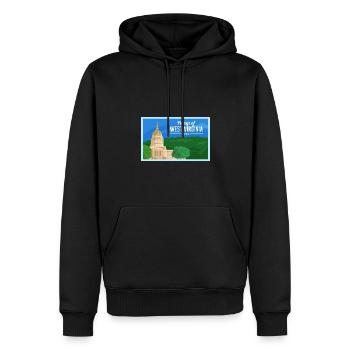West Virginia Fil-Am Design für stolze Pinoys - Männer Premium Bio Hoodie - Schwarz - Vorne - Nico (187cm)
