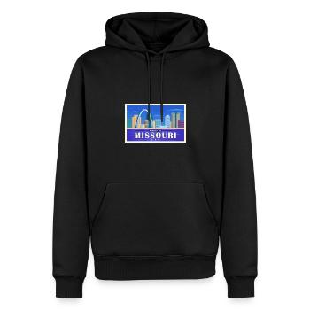 Missouri Fil-Am Design pour Proud Pinoys - Sweat à capuche Premium bio Homme - noir - Devant - Nico (187cm)