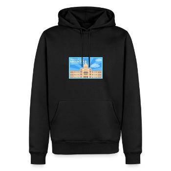 Michigan Fil-Am Design für stolze Pinoys - Männer Premium Bio Hoodie - Schwarz - Vorne - Nico (187cm)