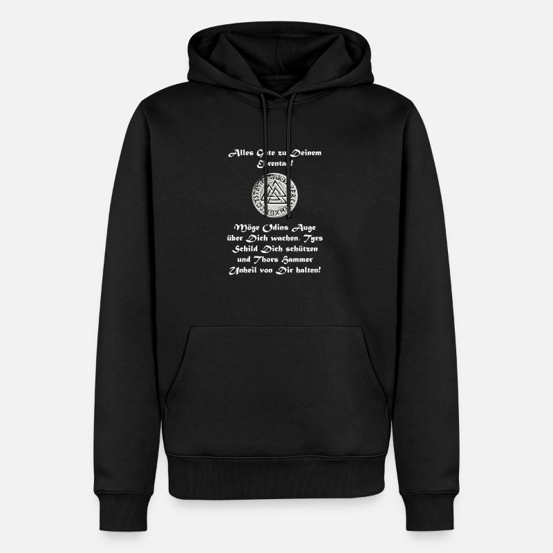 Odin Geburtstag - Männer Premium Bio Hoodie - Schwarz