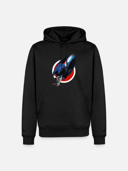 Osprey Turbo Hawk - Männer Premium Bio Hoodie - Schwarz