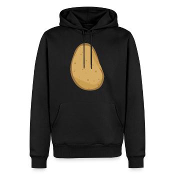 Potato - Sweat à capuche Premium bio Homme - noir - Devant - Nico (187cm)