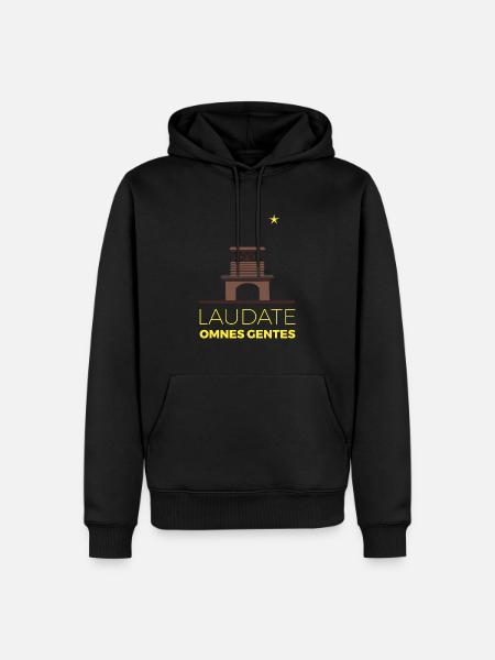 Taizé Laudate - Männer Premium Bio Hoodie - Schwarz
