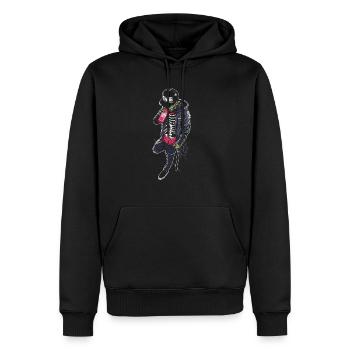 Cooles Zombie Swag Geschenk - Männer Premium Bio Hoodie - Schwarz - Vorne - Nico (187cm)
