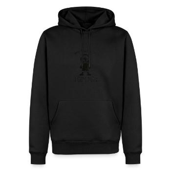 Luffy the Gum man - Sweat à capuche Premium bio Homme - noir - Devant - Nico (187cm)