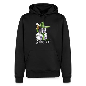 Schütze to be - Männer Premium Bio Hoodie - Schwarz - Vorne - Nico (187cm)