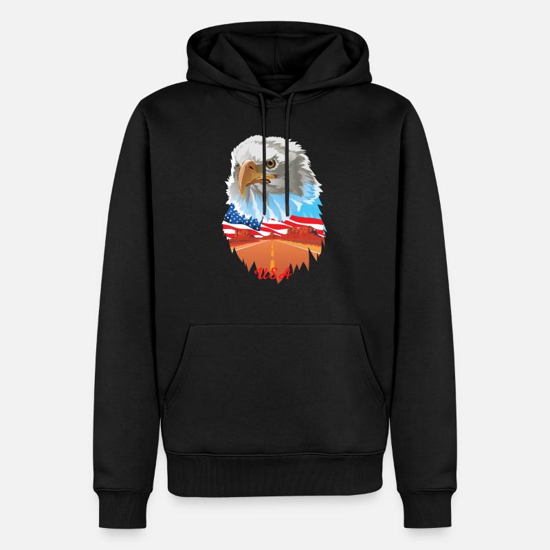 force 2 - Sweat à capuche Premium bio Homme - noir