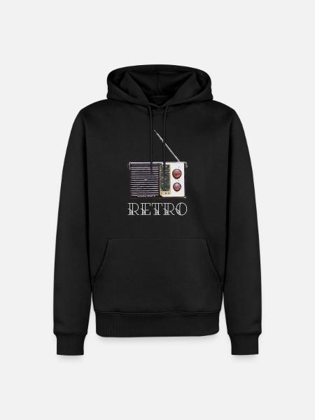 old radio - Men’s Premium Organic Hoodie - black
