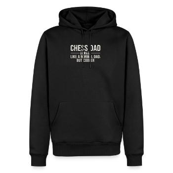Chess Father Chess Dad Chess Set - Men’s Premium Organic Hoodie - black - Front - Nico (187cm)