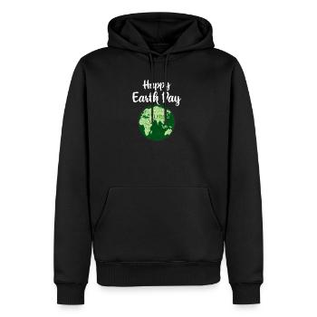 Journée de la Terre Science mignonne Journée de - Sweat à capuche Premium bio Homme - noir - Devant - Nico (187cm)