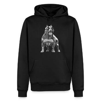 American Bully Lover Gift Dog Owner - Men’s Premium Organic Hoodie - black - Front - Nico (187cm)