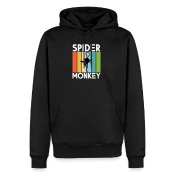 Spider Monkey Monkey Lover - Männer Premium Bio Hoodie - Schwarz - Vorne - Nico (187cm)
