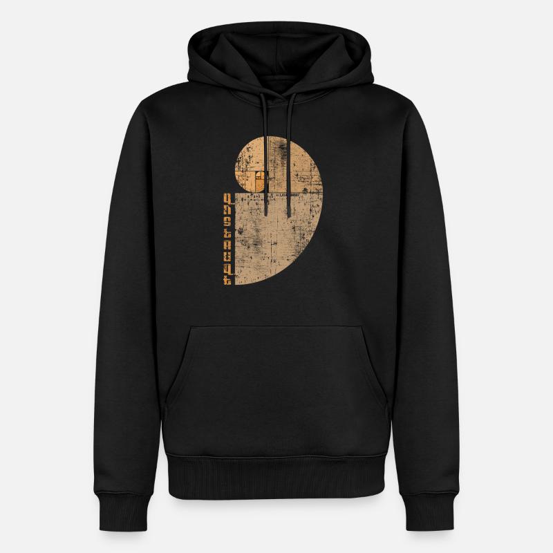 Golden Ratio Logo Basic1 7 - Männer Premium Bio Hoodie - Schwarz
