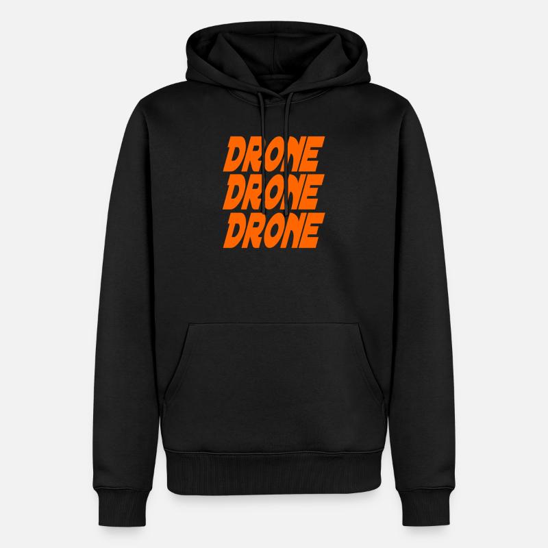 Drone Drone Drone - Männer Premium Bio Hoodie - Schwarz
