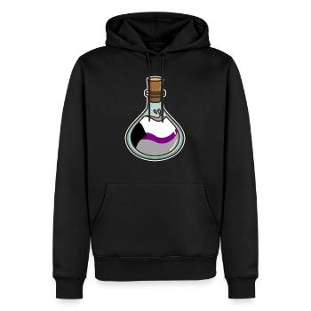 Demisexual magic potion Demisexual Pride - Men’s Premium Organic Hoodie - black - Front - Nico (187cm)