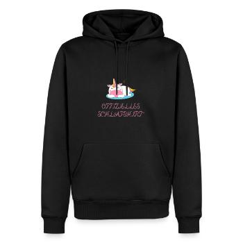 OFFIZIELLES SCHLAFSHIRT - Männer Premium Bio Hoodie - Schwarz - Vorne - Nico (187cm)