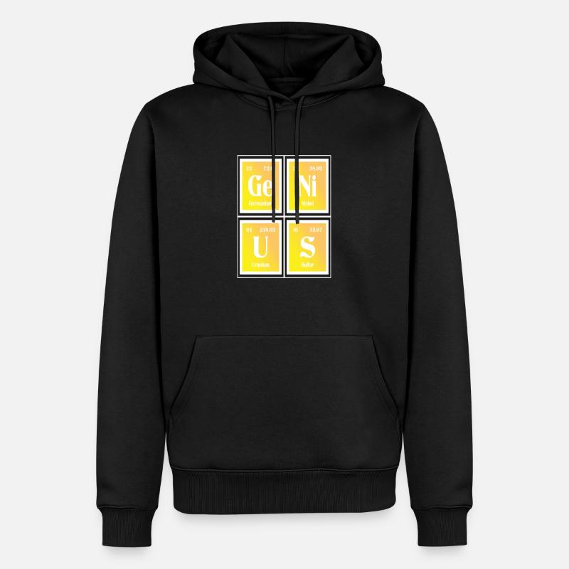 Genius | Periodensystem der Elemente - Männer Premium Bio Hoodie - Schwarz
