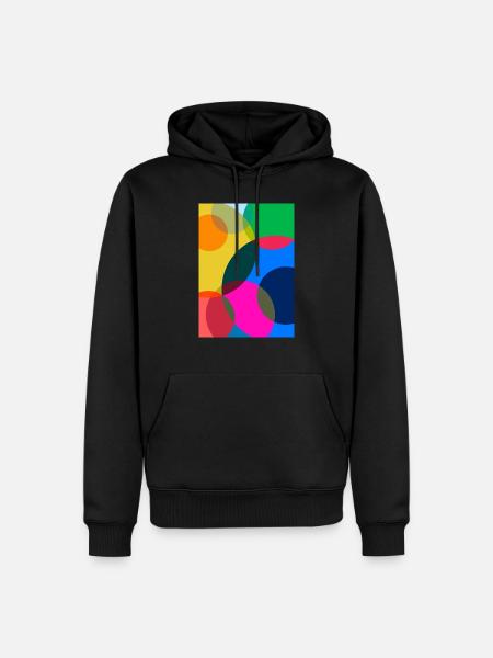 Abstract Painting - Men’s Premium Organic Hoodie - black