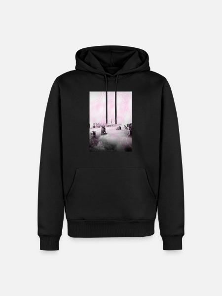 City Lightnings - Männer Premium Bio Hoodie - Schwarz