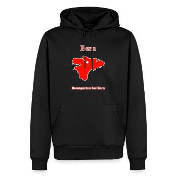Bezirke Bremgarten bei Bern Karte Bern Stadtkarte - Männer Premium Bio Hoodie - Schwarz - Vorne - Nico (187cm)