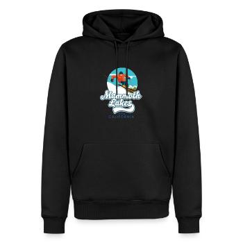 Mammoth Lakes California zum Ski-Logo - Männer Premium Bio Hoodie - Schwarz - Vorne - Nico (187cm)